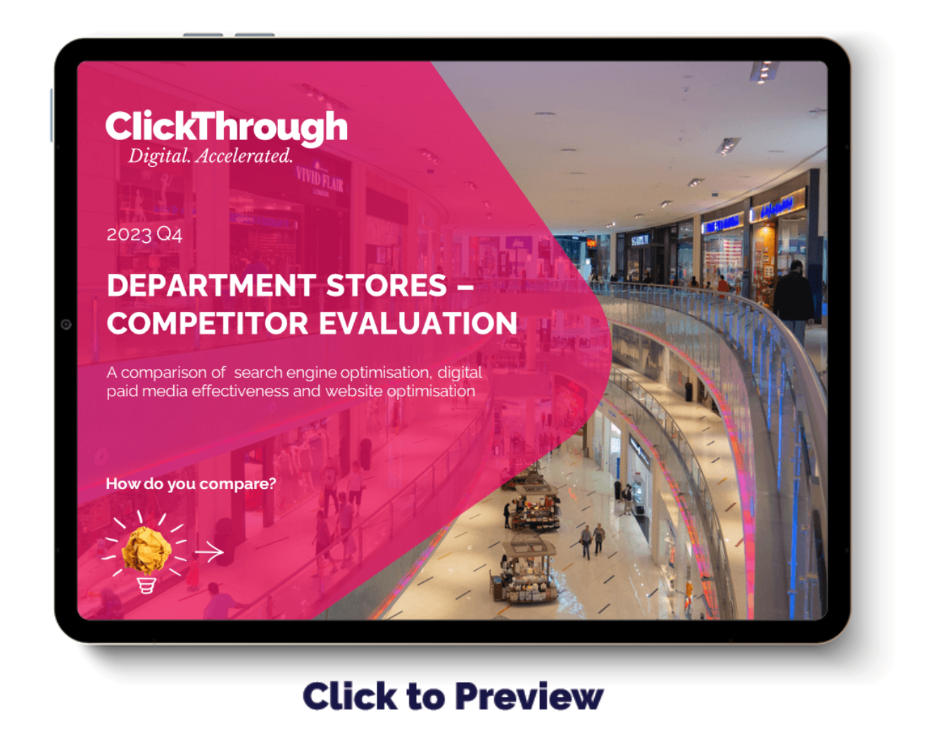 UK Department Stores Digital Marketing Benchmark Report, Q4 2023